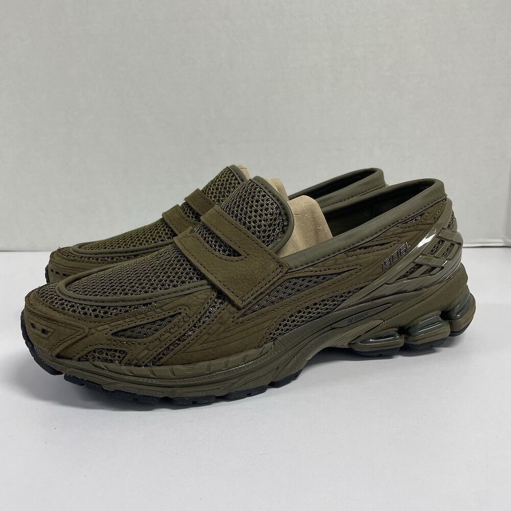 New Balance 1906L Woodland U1906LNV Size 10 Men Brown Green Suede Loafer Mesh